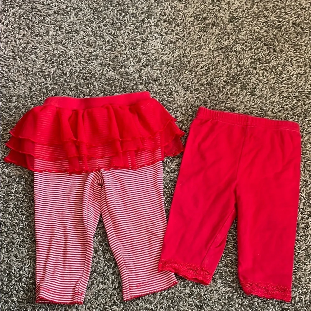 Carter's Red and Striped Kids Bottoms